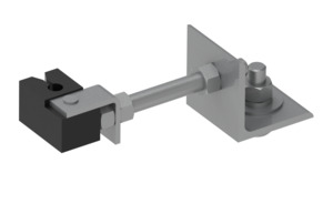 TES-SS-MSK16 | STUD MOUNTED WIRE ROPE GUIDE WITH CLIP ANGLE